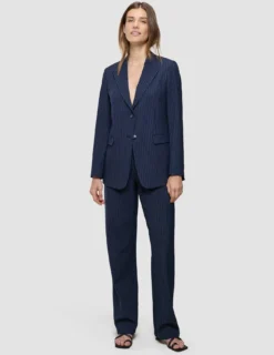 Essential Blazer Navy Pinstripe