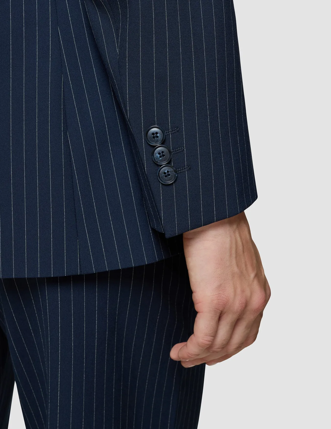 Essential Blazer Navy Pinstripe