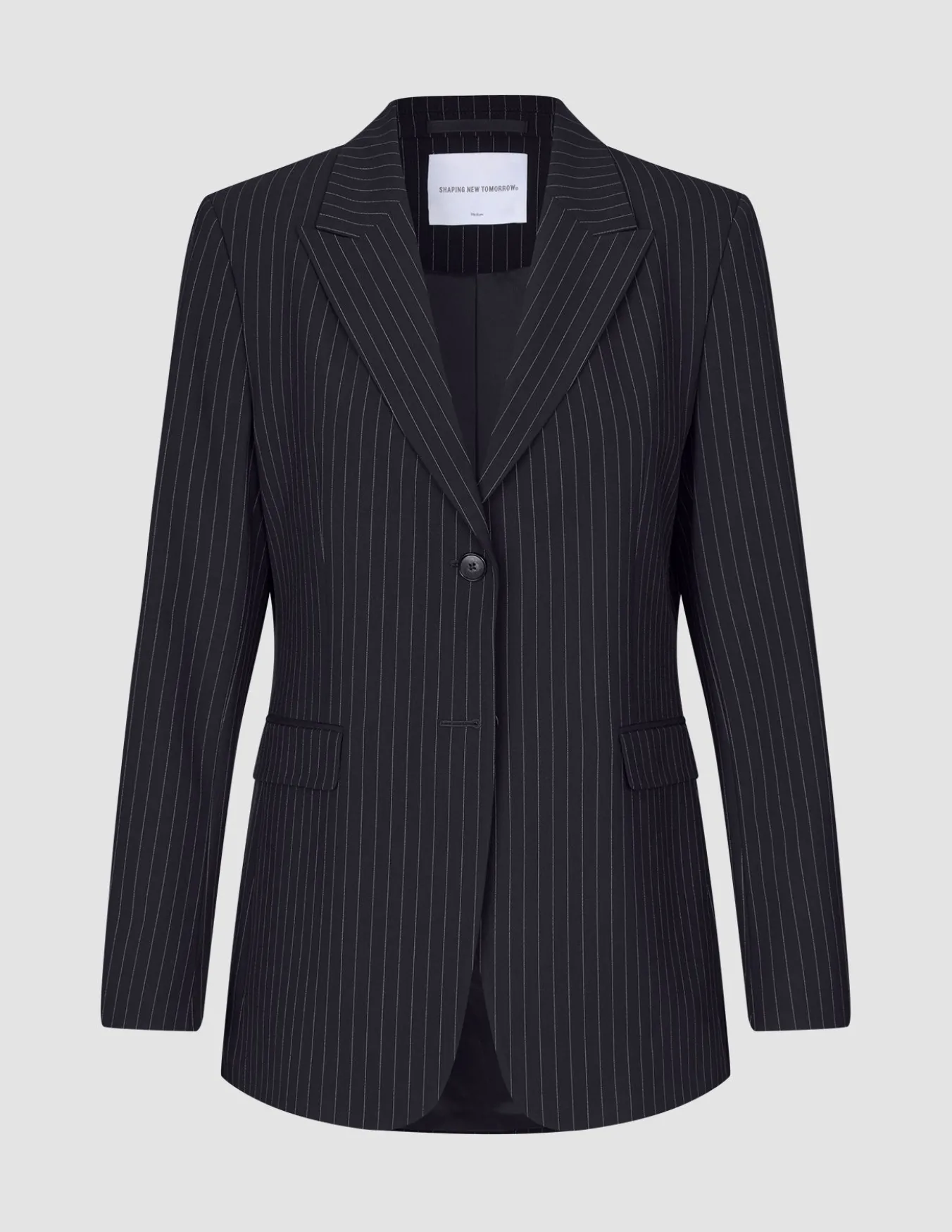 Essential Blazer Navy Pinstripe