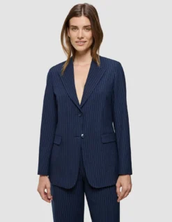 Essential Blazer Navy Pinstripe