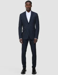 Essential Blazer Navy Stripes Regular