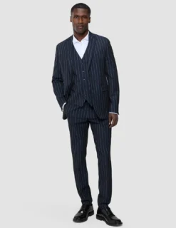 Essential Blazer Navy Stripes Regular
