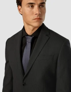 Essential Blazer Regular Asphalt Pinstripe