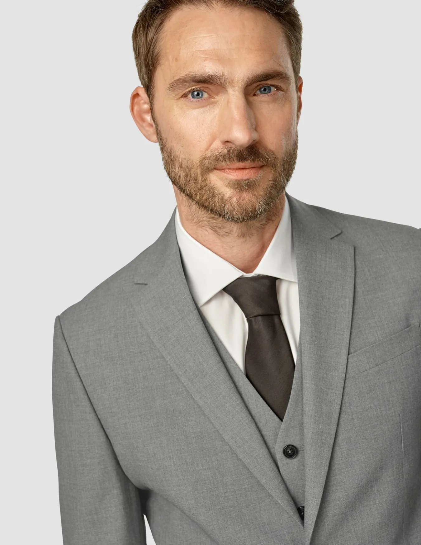 Essential Blazer Regular Dark Grey Melange