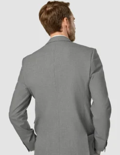 Essential Blazer Regular Dark Grey Melange