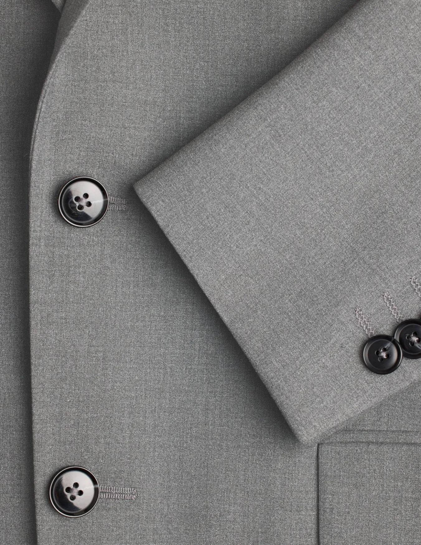Essential Blazer Regular Dark Grey Melange