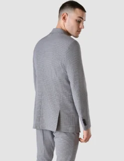 Essential Blazer Regular Duo Check Blue