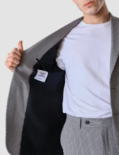 Essential Blazer Regular Duo Check Blue