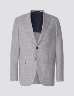 Essential Blazer Regular Duo Check Blue