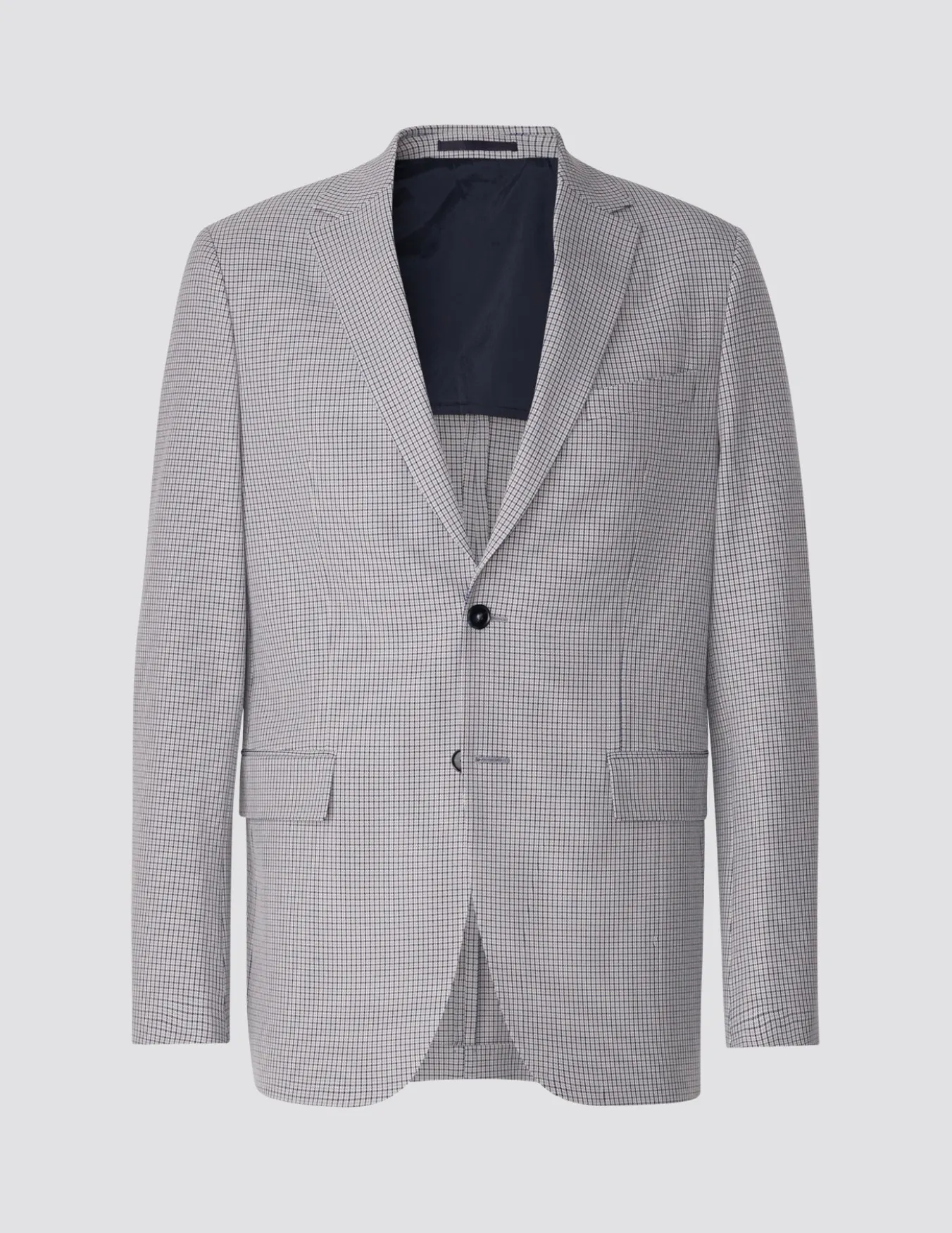 Essential Blazer Regular Duo Check Blue