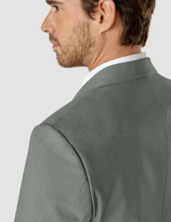 Essential Blazer Regular Green Melange