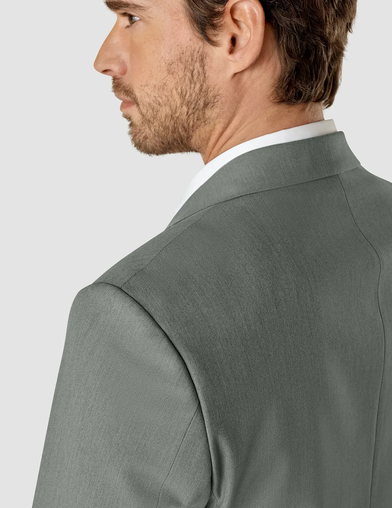 Essential Blazer Regular Green Melange