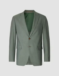 Essential Blazer Regular Green Melange