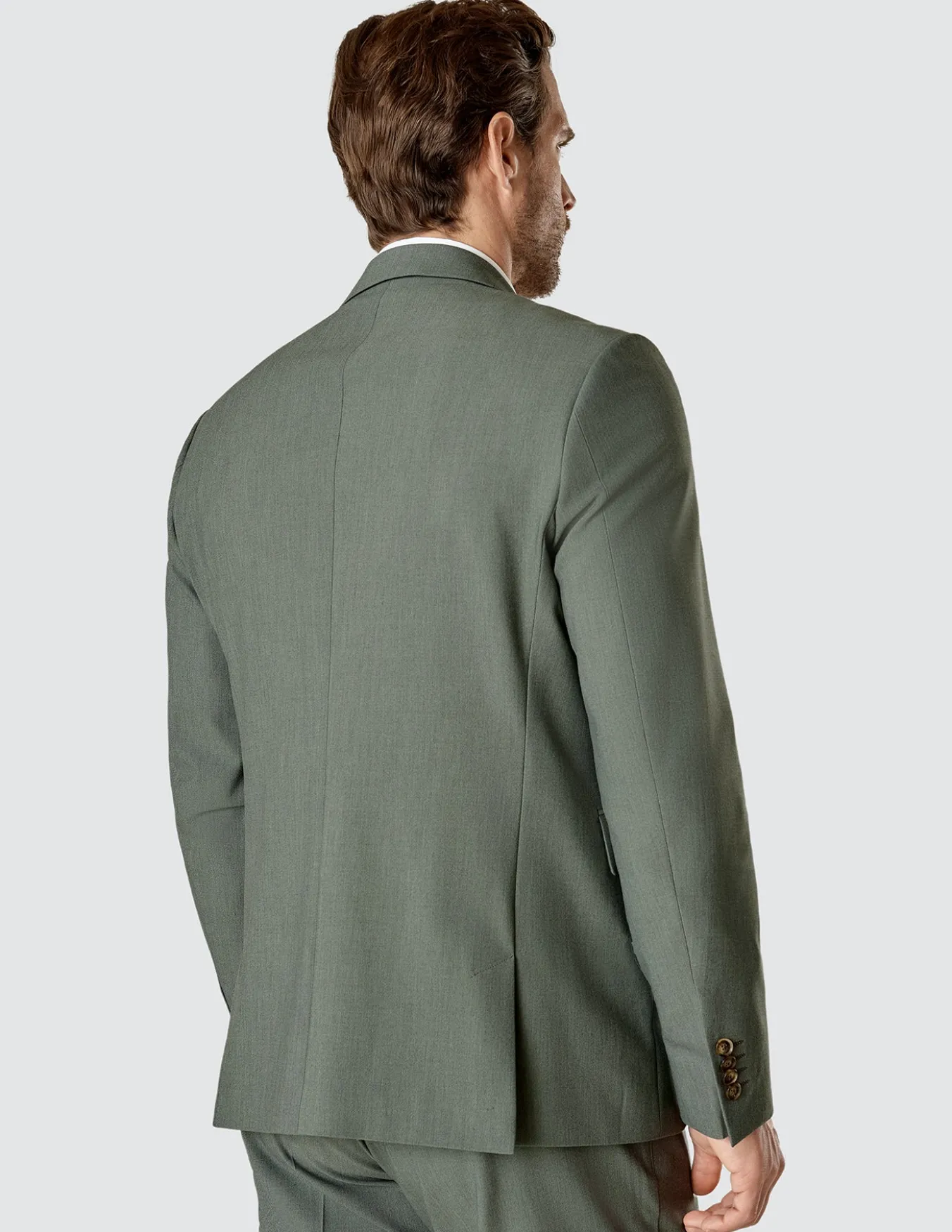 Essential Blazer Regular Green Melange