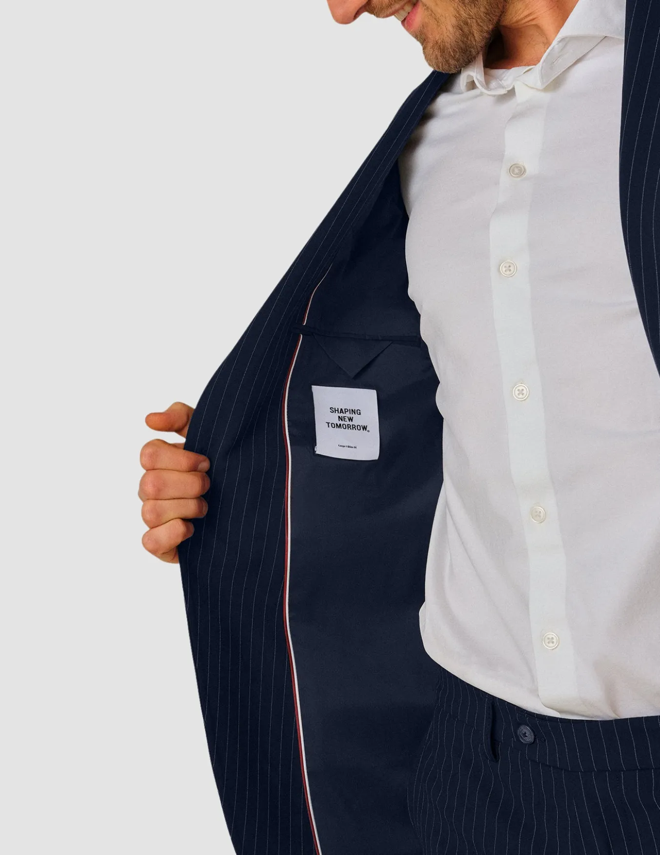 Essential Blazer Regular Navy Pinstripe