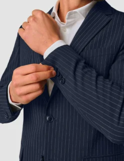 Essential Blazer Regular Navy Pinstripe