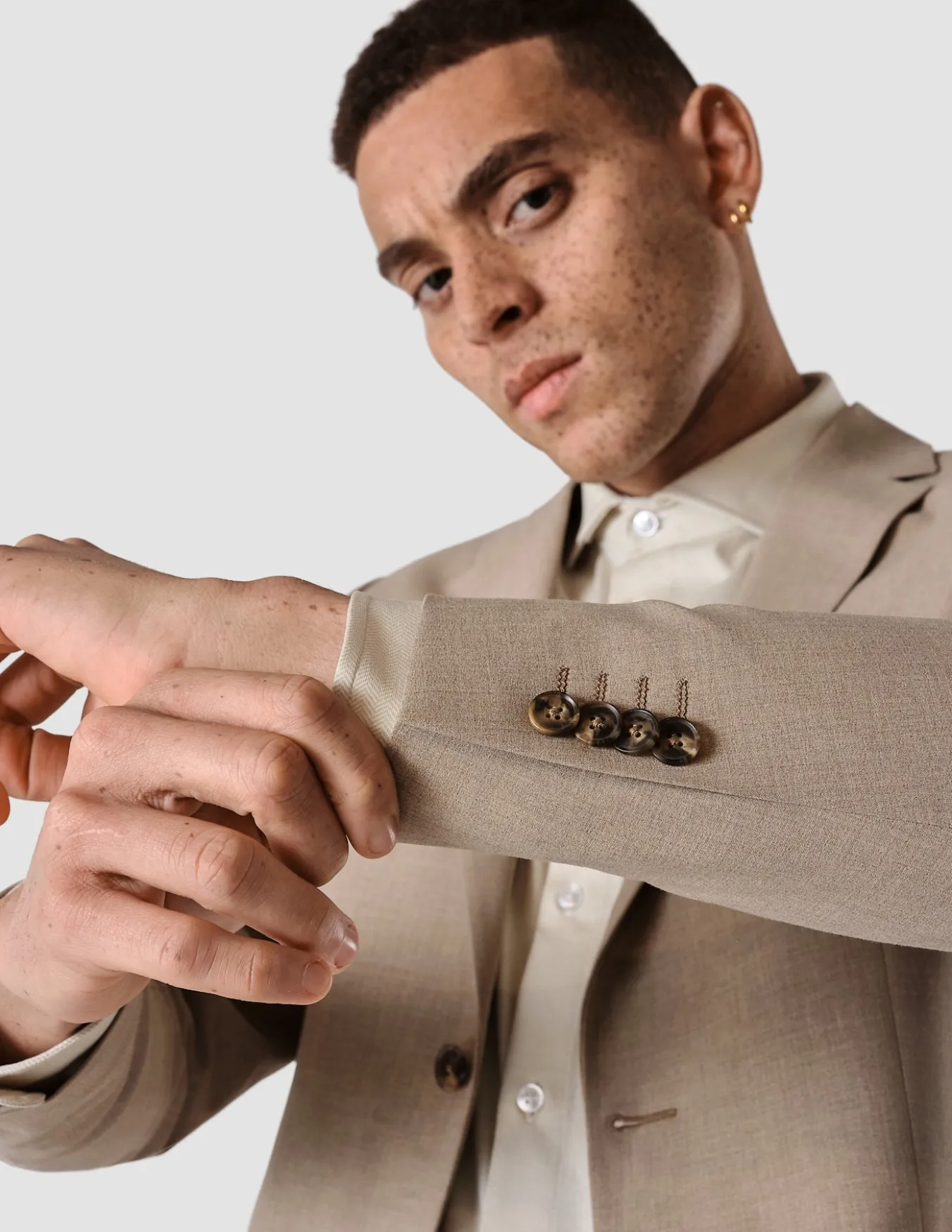 Essential Blazer Regular Sand Grain