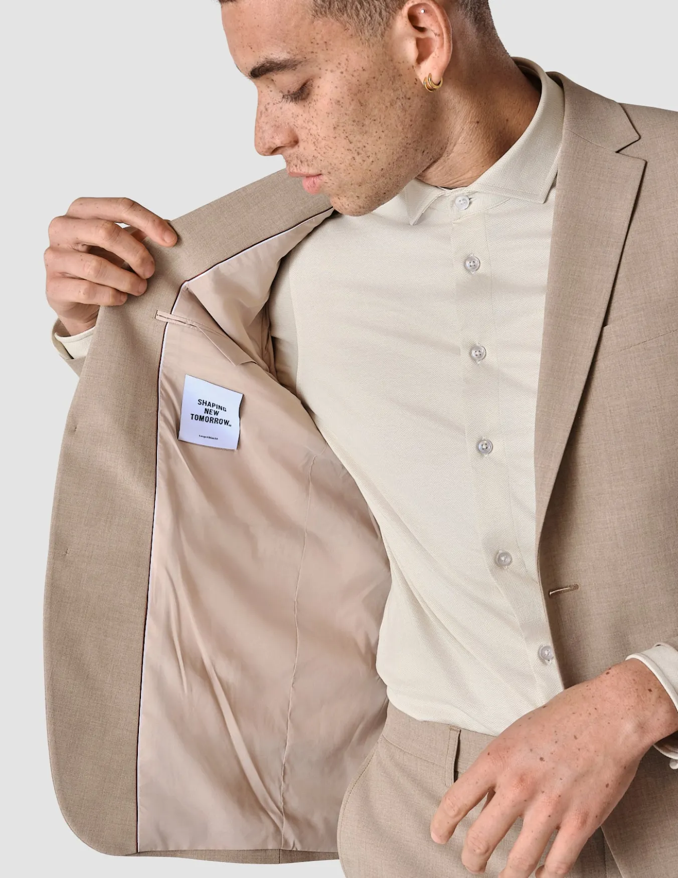 Essential Blazer Regular Sand Grain
