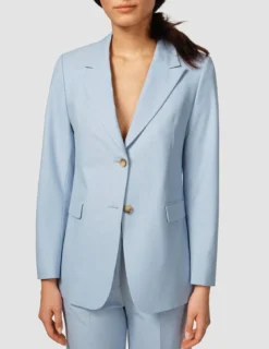 Essential Blazer Sky Blue Melange