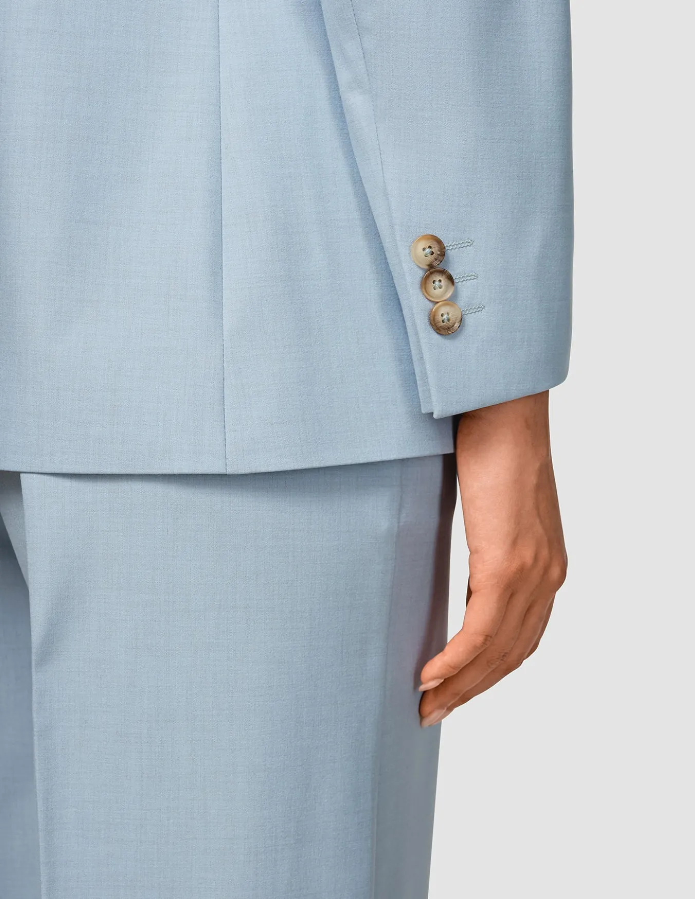 Essential Blazer Sky Blue Melange