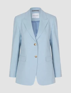 Essential Blazer Sky Blue Melange