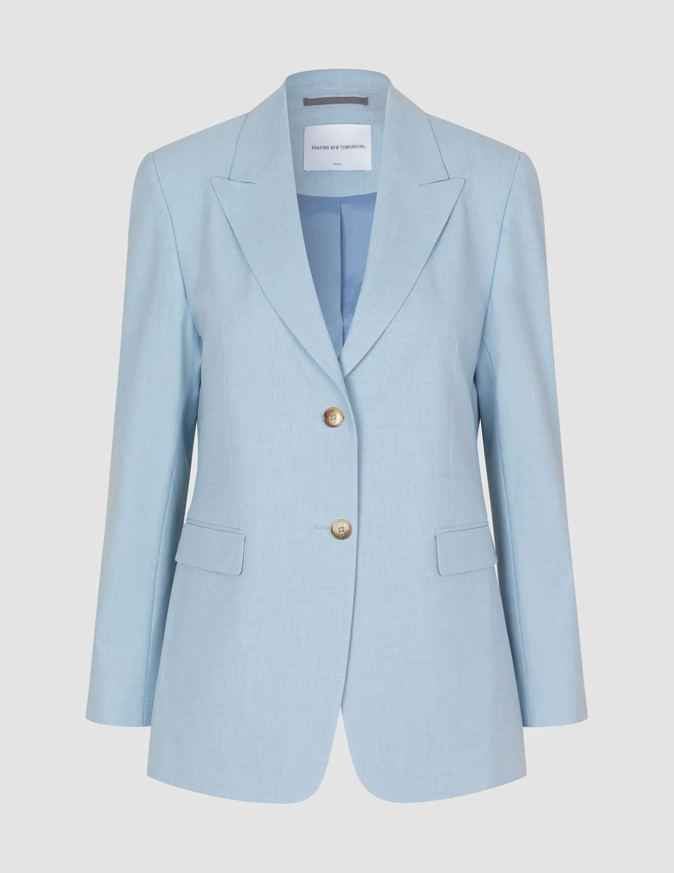 Essential Blazer Sky Blue Melange