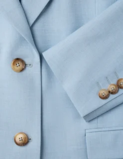 Essential Blazer Sky Blue Melange
