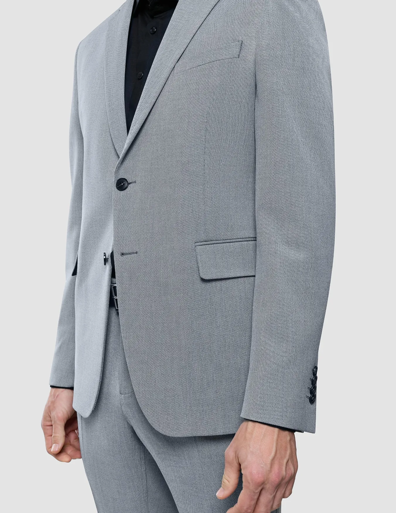 Essential Blazer Slim Ash Twill