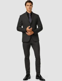 Essential Blazer Slim Asphalt Pinstripe