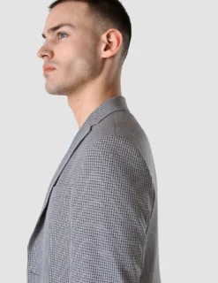 Essential Blazer Slim Duo Check Blue