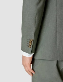 Essential Blazer Slim Green Melange