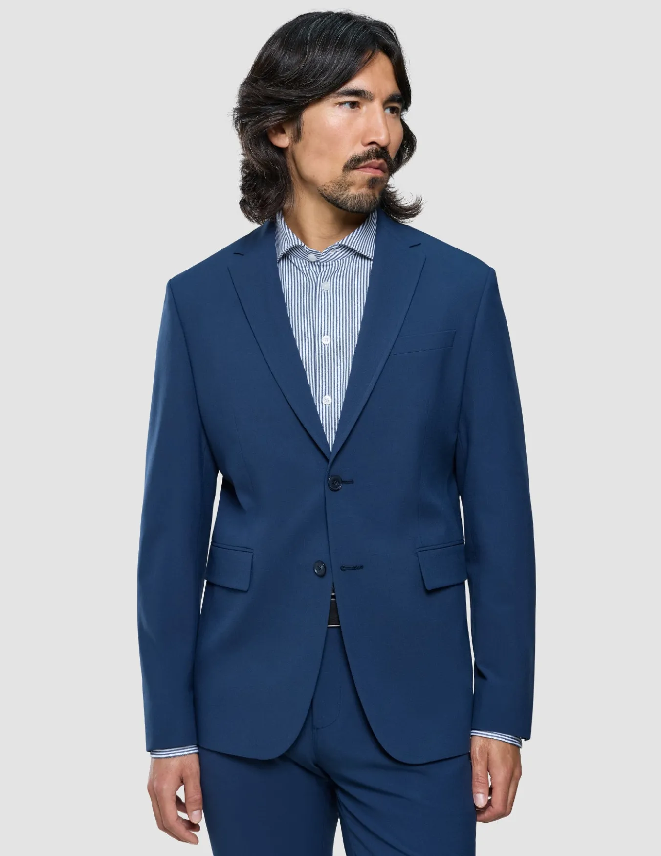 Essential Blazer Slim Marine Blue