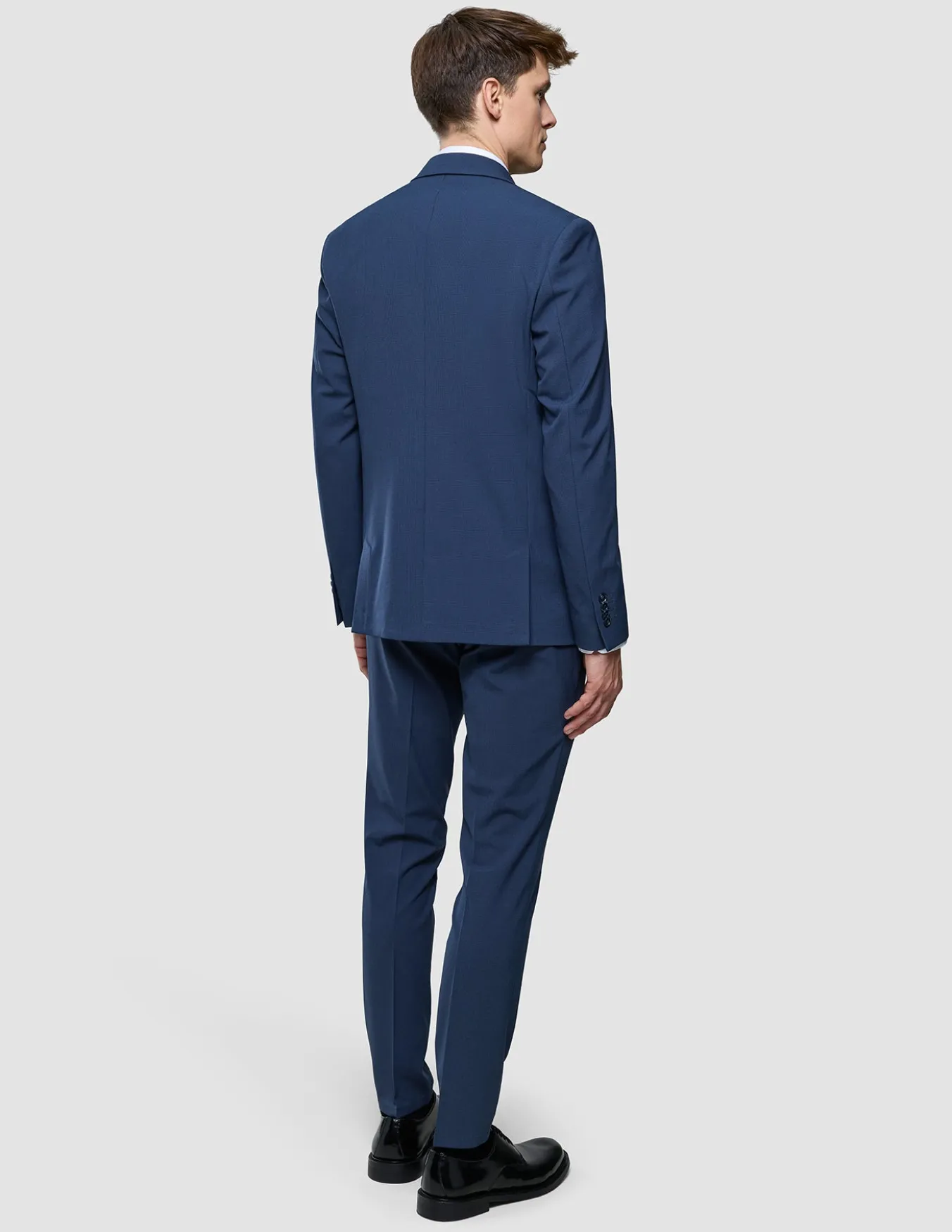 Essential Blazer Slim Navy Checks