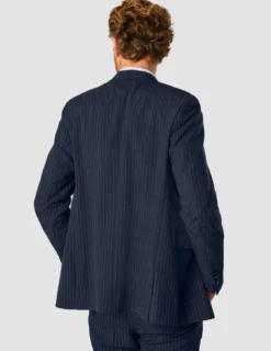 Essential Blazer Slim Navy Pinstripe
