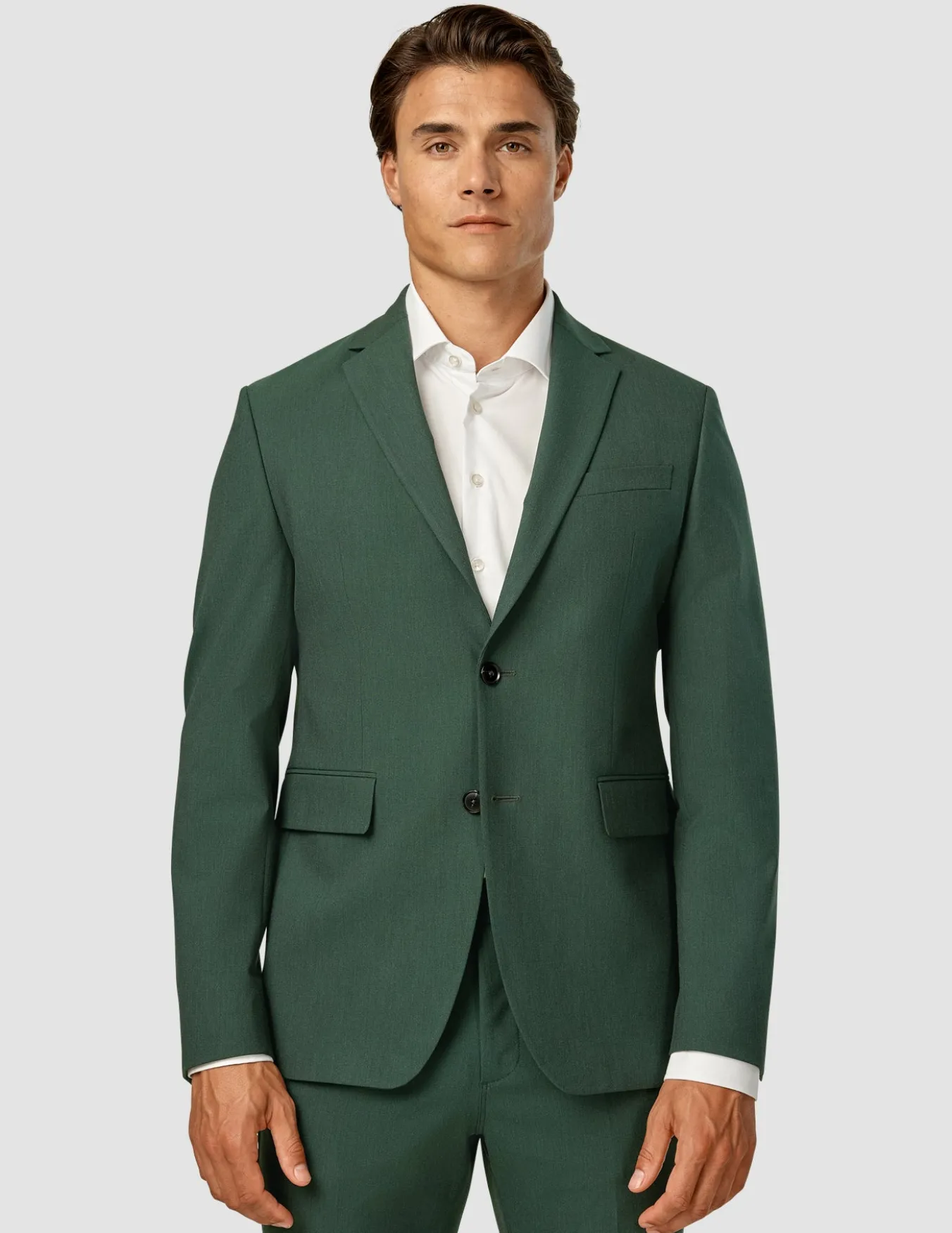 Essential Blazer Slim Pine Green
