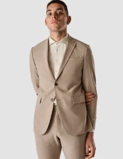 Essential Blazer Slim Sand Grain