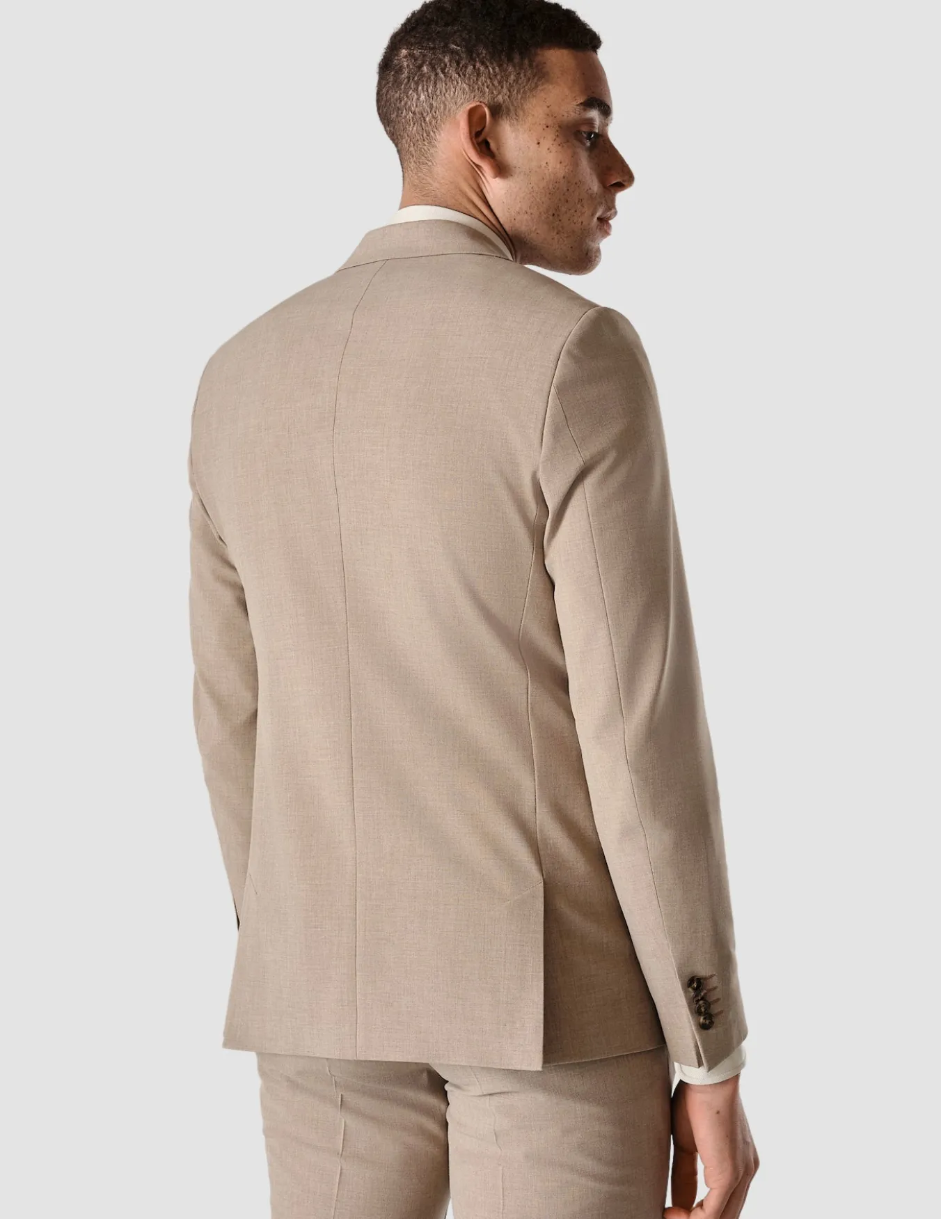 Essential Blazer Slim Sand Grain