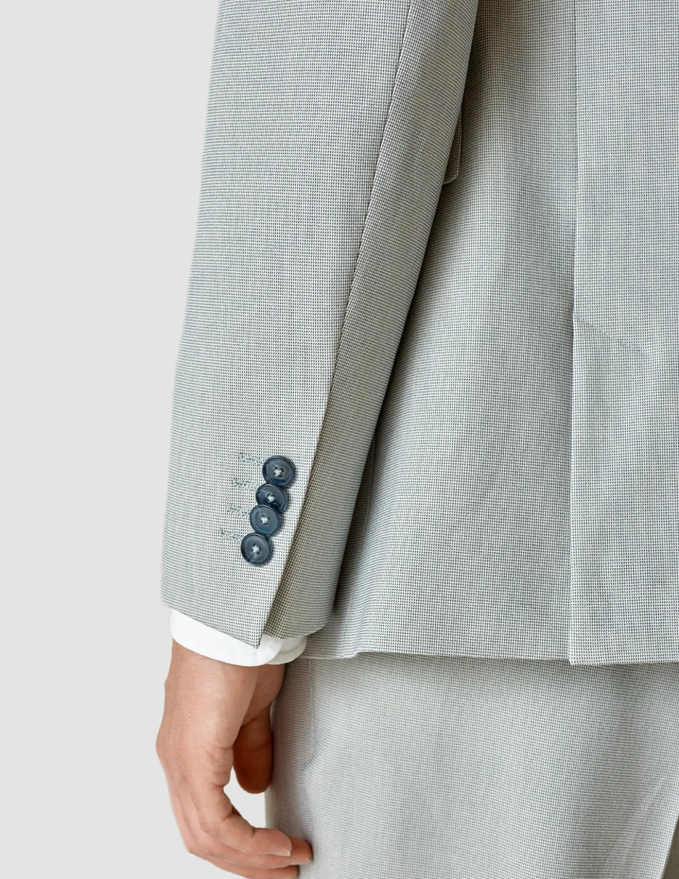 Essential Easy Blazer Regular Teal Blue