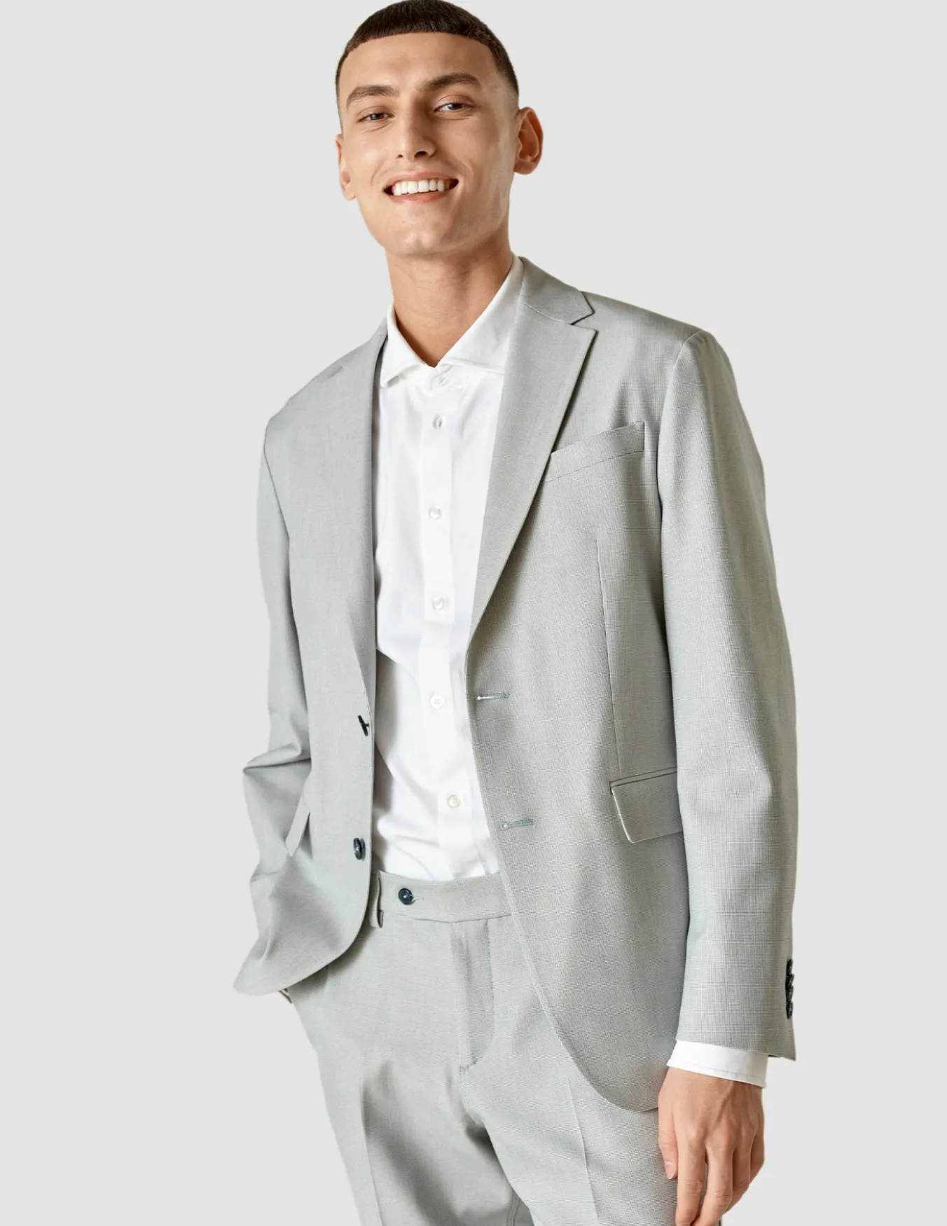 Essential Easy Blazer Regular Teal Blue