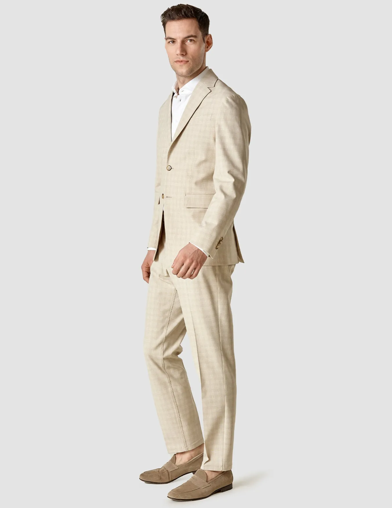 Essential Easy Blazer Slim Warm Sand