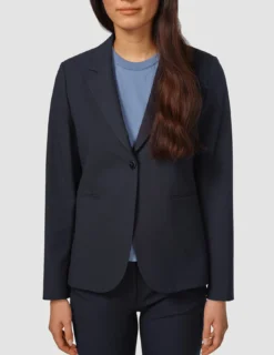 Essential Fitted Blazer Midnight Blue