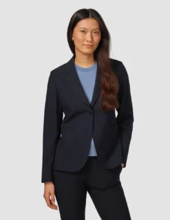 Essential Fitted Blazer Midnight Blue