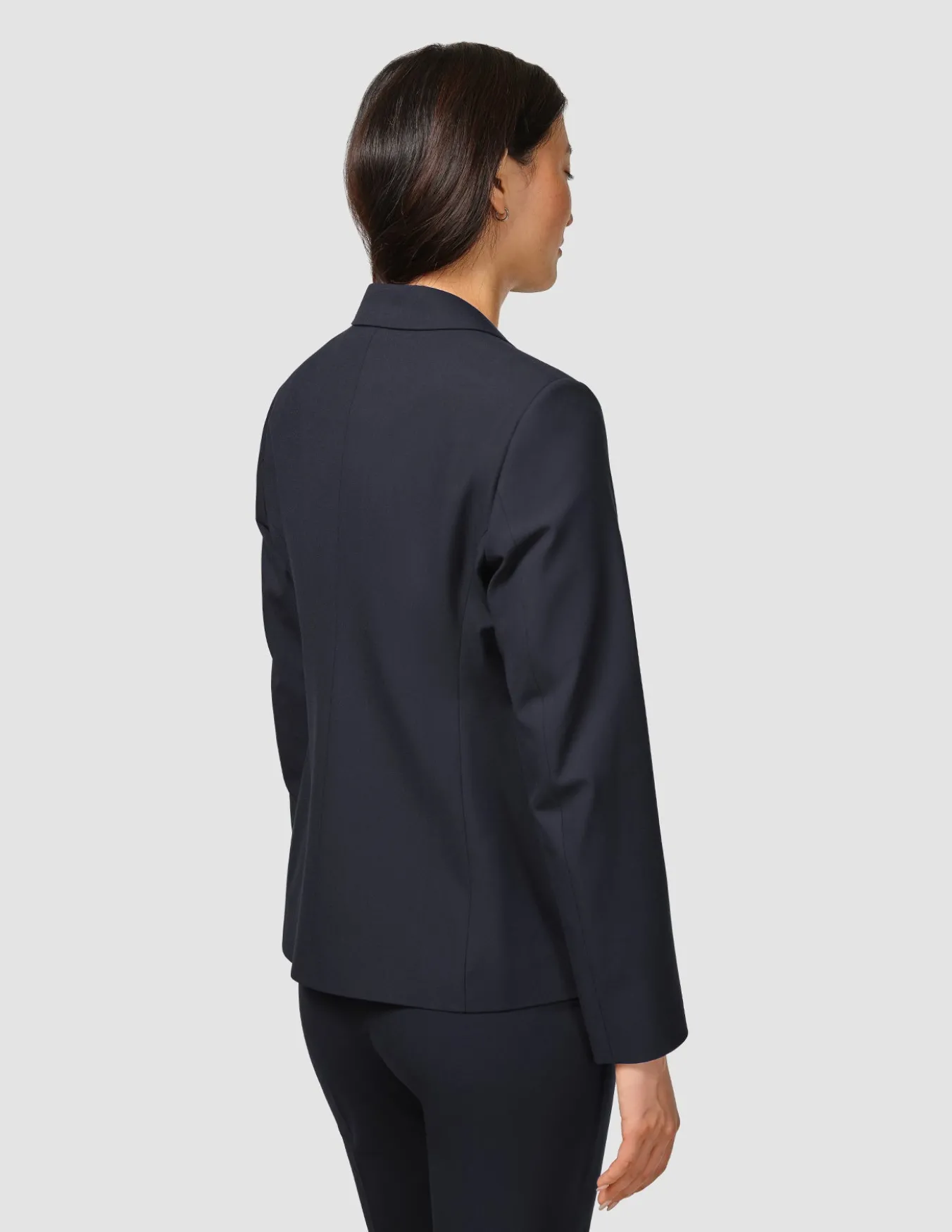 Essential Fitted Blazer Midnight Blue