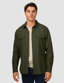 Essential Overshirt Clover Green