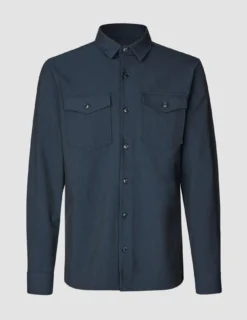 Essential Overshirt Navy Melange