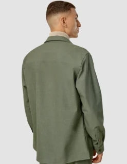 Essential Overshirt Nightfall Green Melange