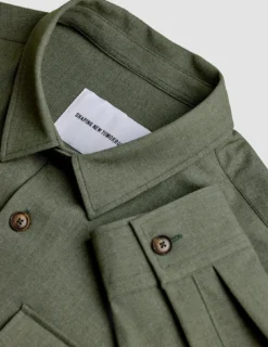 Essential Overshirt Nightfall Green Melange