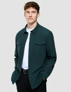 Essential Overshirt Pine Green