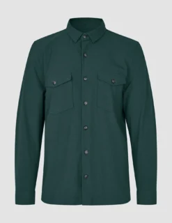 Essential Overshirt Pine Green