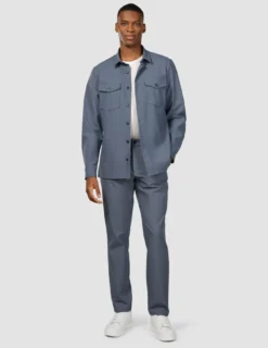 Essential Overshirt Storm Blue Melange